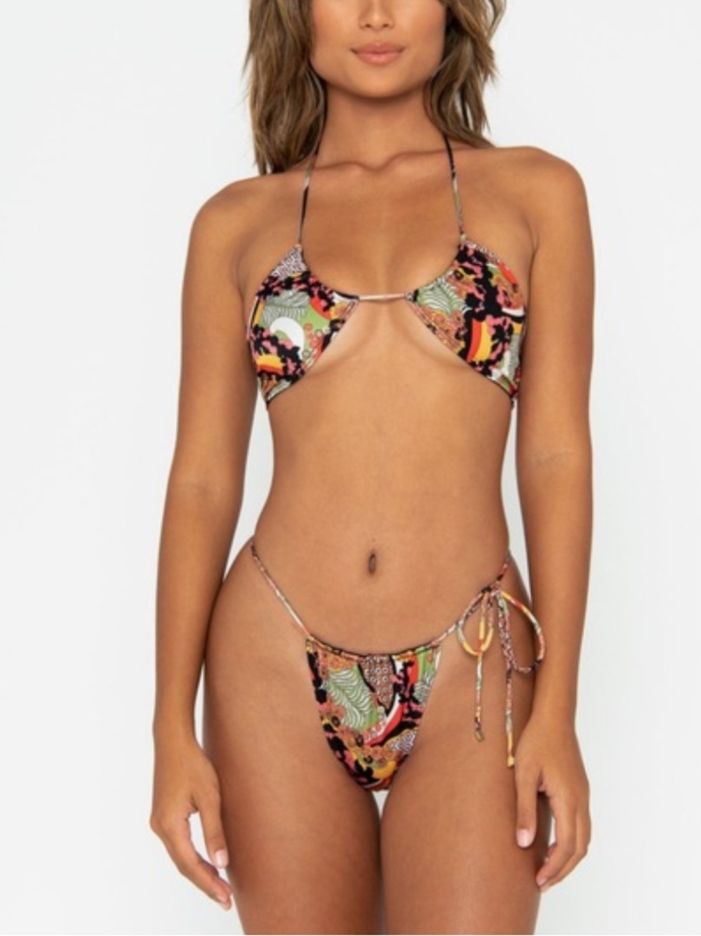 Sommer Swim - xena halter top and Naomi bottoms in print style Bahamas